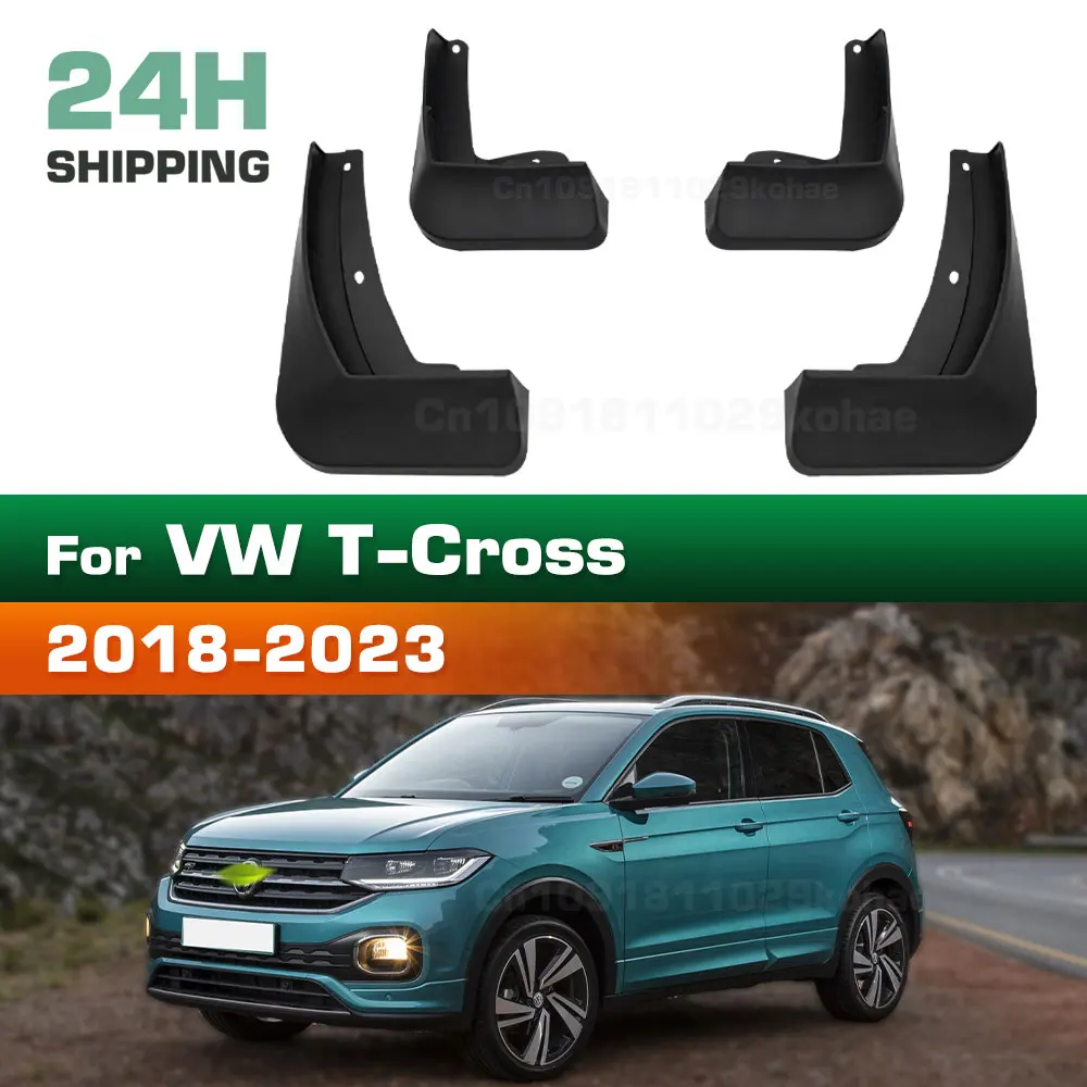 For VW T-Cross 2018 2019 2020 2021 2022 2023 Fender Mudflaps Splash Guards Mudguards Mud Flaps car Accessories