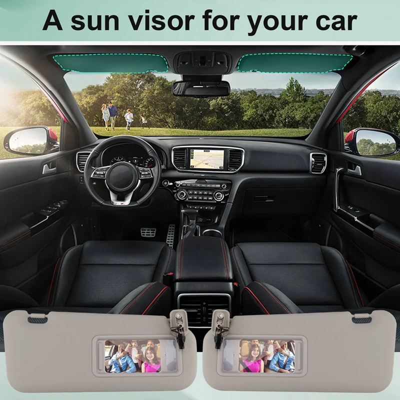 AU04 -BBM2-69-320C-75 BBM3-69-320C-75 For Mazda 3 2010 2011 2012 2013 Car Interior Roof Sunvisor Sunshield Sun Visor Sunshade