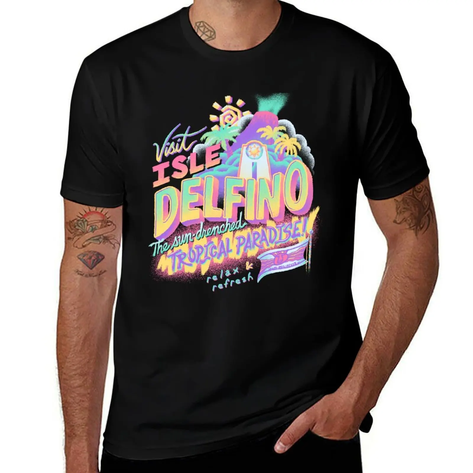 

Visit Isle Delfino T-Shirt printed t shirts for man t shirts for man cotton funny T-Shirt