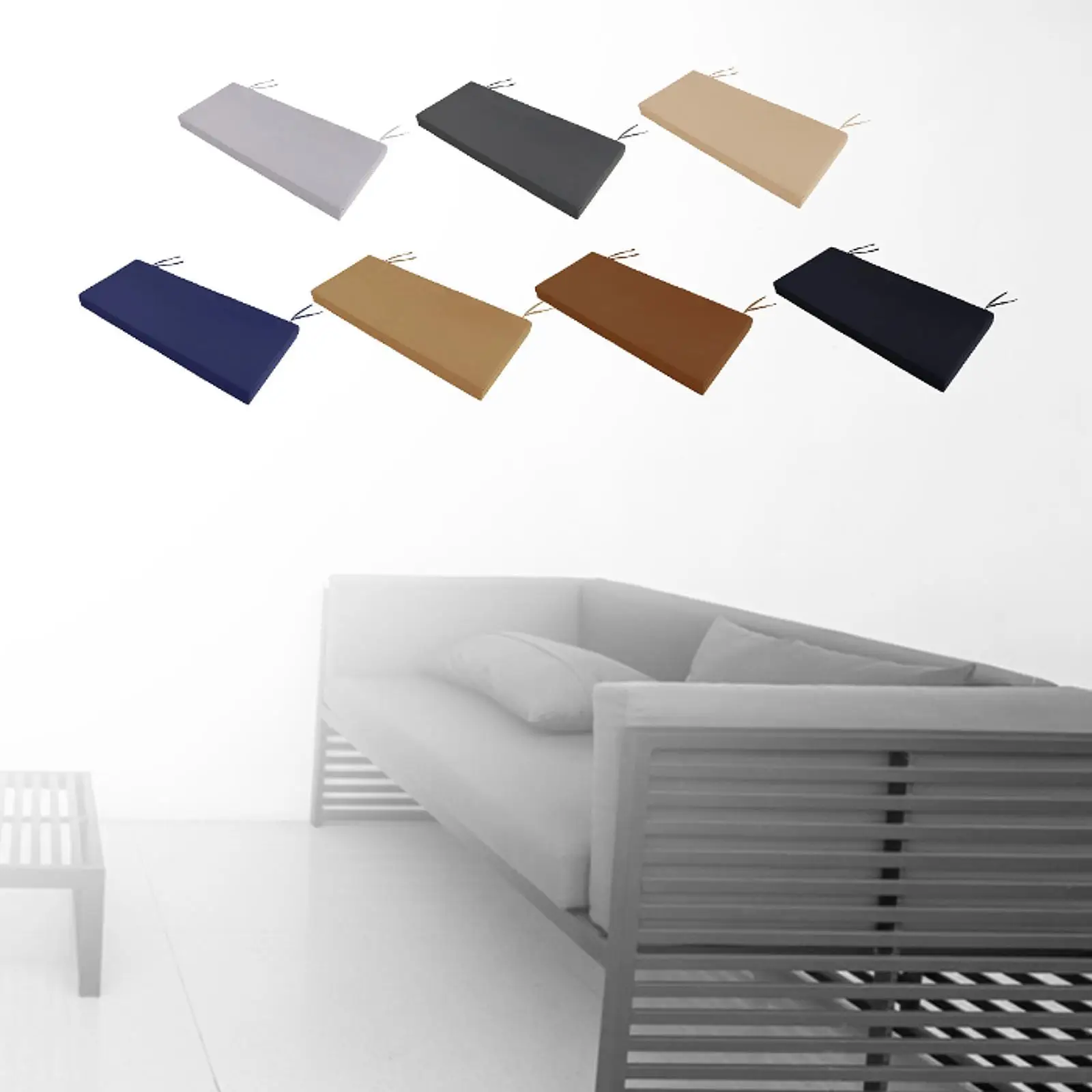 

Подушка для скамейки, подушка для сиденья, пенопластовая амортизирующая подушка для сиденья для гостиной, дивана, крыльца, качели, садовая мебель, стул