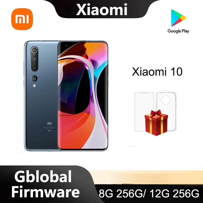 Xiaomi 10 Celular /Xiaomi 10 Smartphone HyperOS 1.0 celular CPU Snapdragon 865 Global Version unlocked used phones no charger