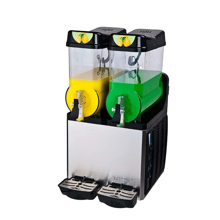

Double Bowls Commercial CE Certificate Snow Melting Ice Smoothies Granita Slush Machine
