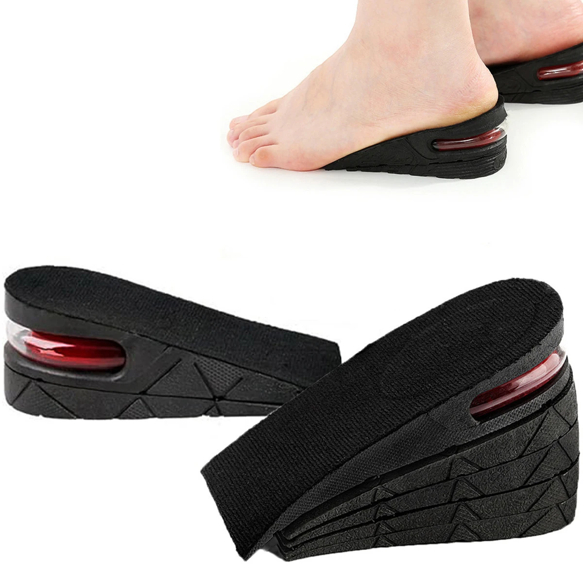 1 Pair of Air Cushion Height Increasing Insoles for Men and Women's Invisible Inner Height Increasing Insoles