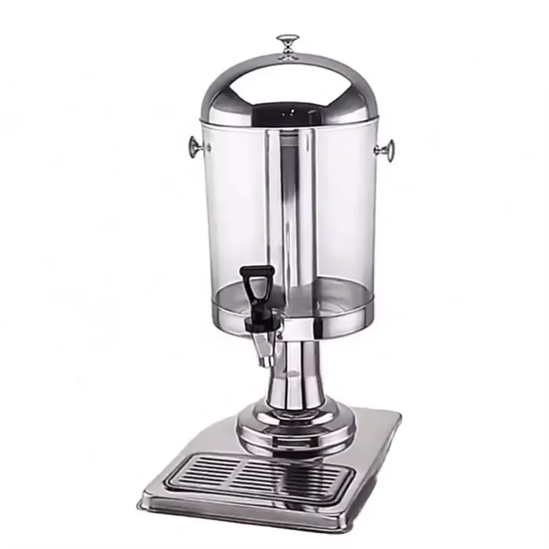 Commercial Stainless Steel Cold Beverage Dispenser 8L 16L 24L Self Service Juice Water Cooler for Hotel Catering Food Grade