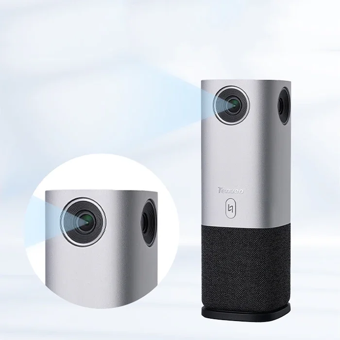 NEW All in One 360 Degree Wide Angle Video Conferencing Camera Support 4K 1080P  Flat Board Play Desktop Audio and Video