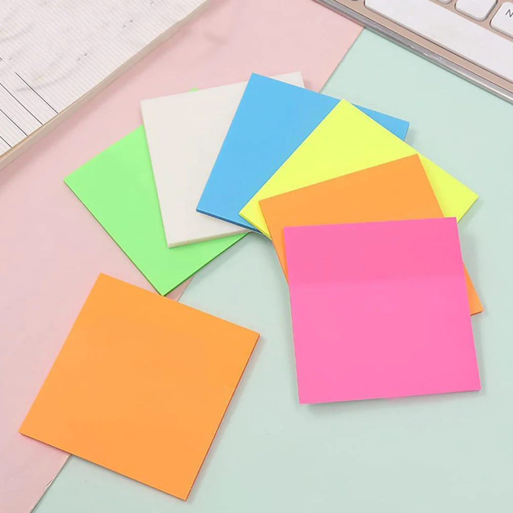 5Pcs 컬러 메모 패드 휴대용 소형 자체 접착 메모 스티커 학교 사무실 포스트 노트 포스트 패드