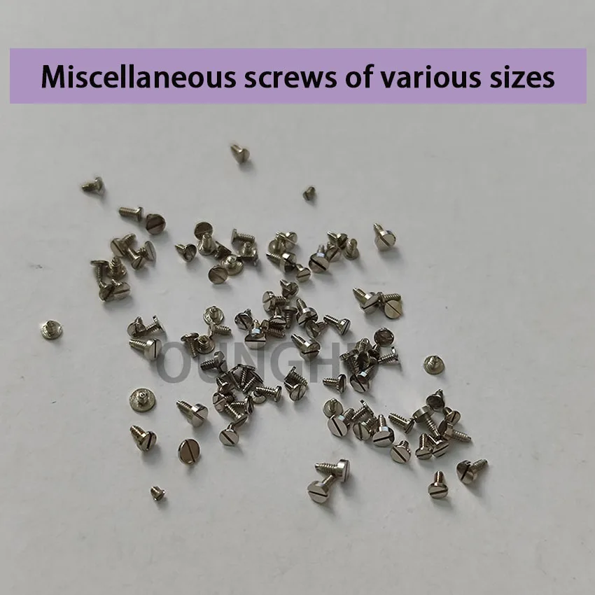 

Miscellaneous screws of various sizes are original screws a bag of about 100pcs watch movement accessories