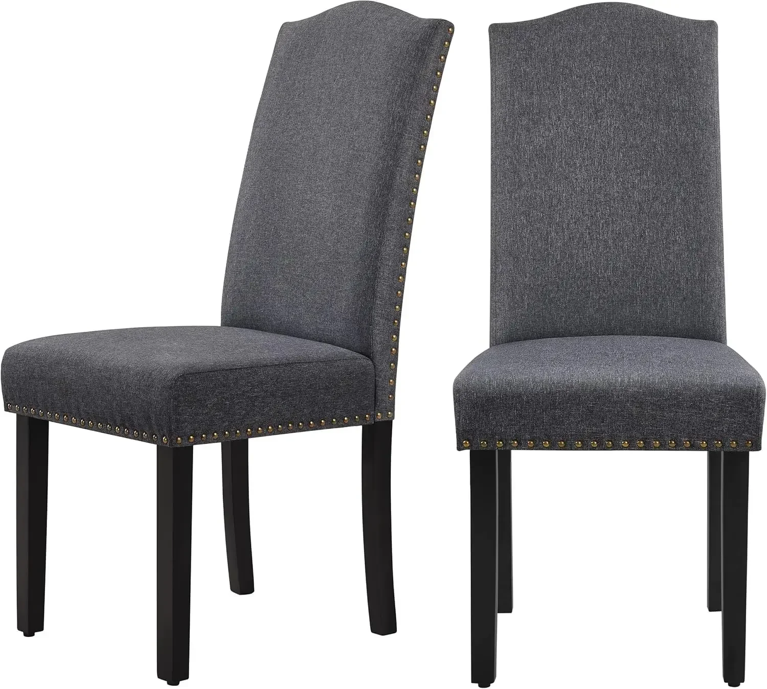 Dining Chairs with Rubber Wood Legs and Non-Woven Fabric Armless Chairs for Kitchen Living Room Hotel Weeding Lounge Reception,