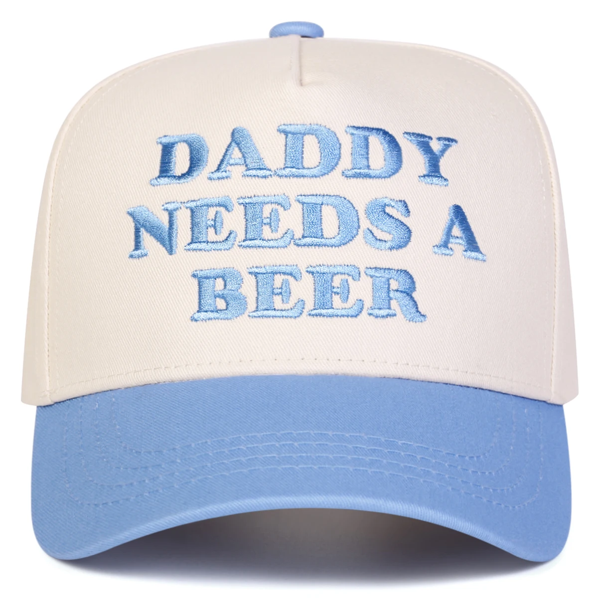 Unisex DADDY NEEDS A BEER Baseballkappen mit Buchstabenstickerei, Frühling und Herbst, verstellbare Freizeithüte für den Außenbereich, Sonnenschutzhut, Sportkappe – Detail 6