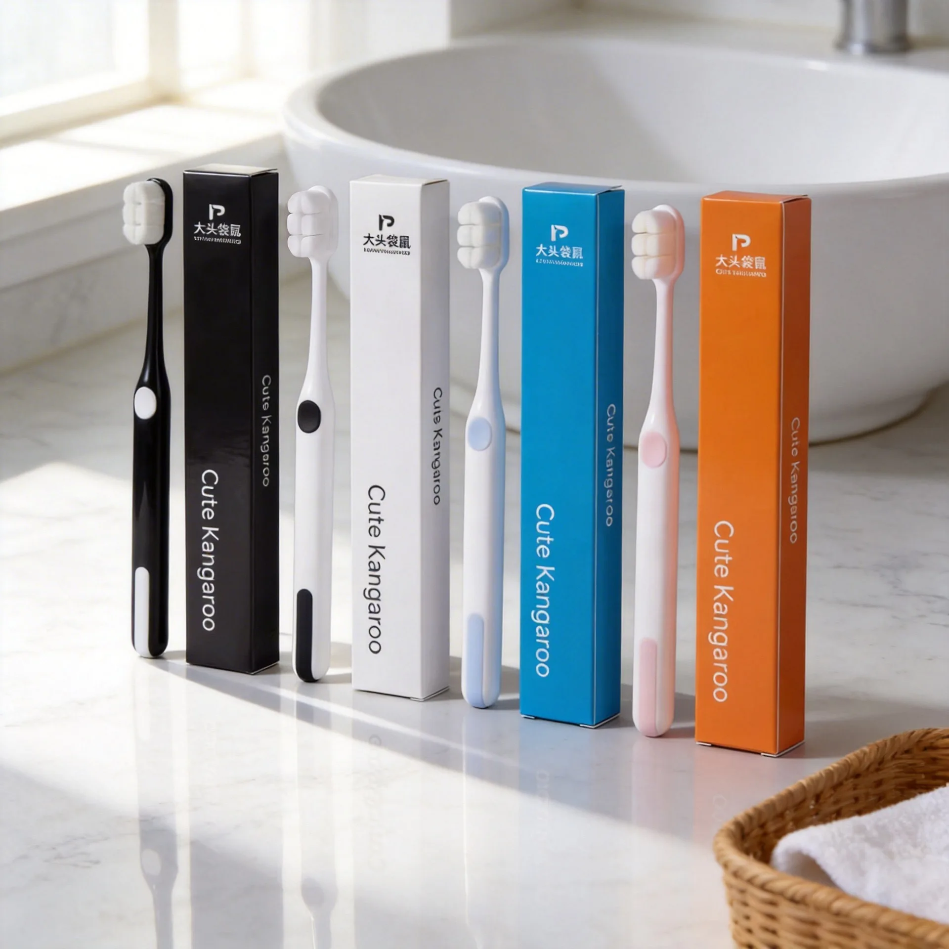Toothbrush soft bristles individually packaged portable toothbrush soft bristles high-end household packaging