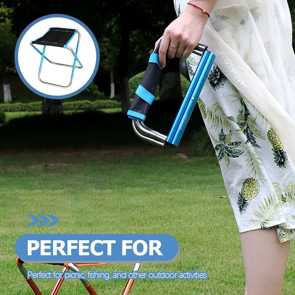 耐久性のあるアルミニウム合金折りたたみスツール軽量ポータブルアウトドアキャンプ釣りバーベキューアクセサリー多機能快適なビーチ