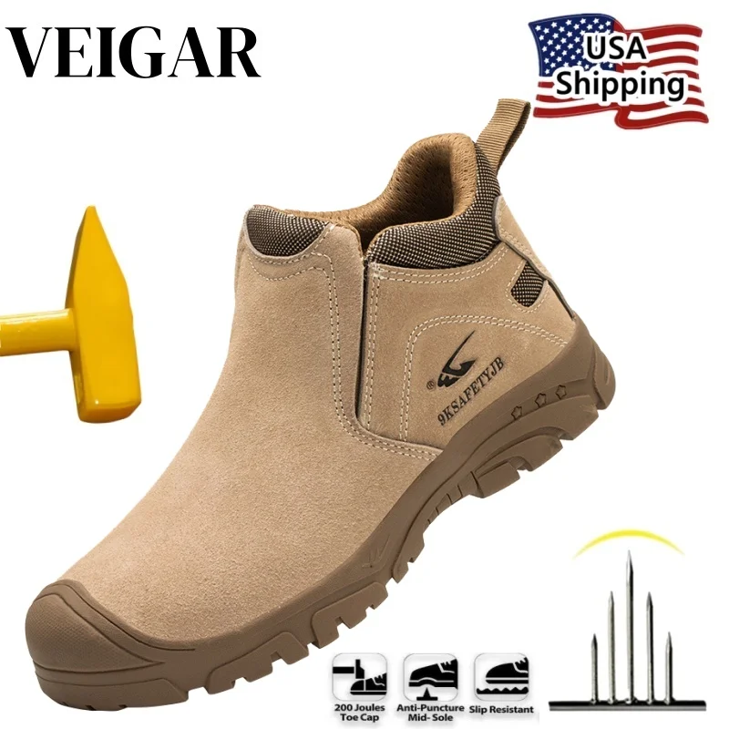 

Safety Shoes Men Steel Toe Work Shoes Anti-smash Anti-puncture Indestructible Shoes Protective Boots Insulated Boots