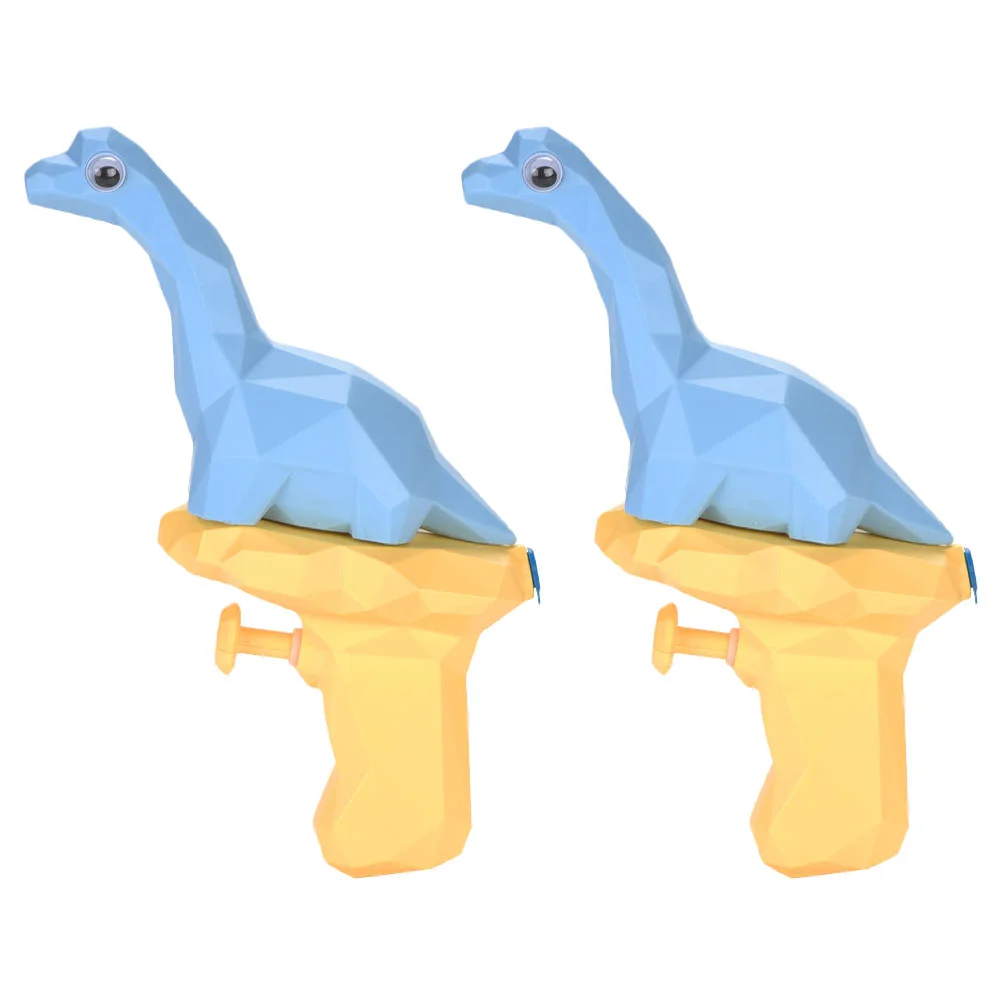 2 Pcs Brachiosaurus Water for Family Fun Animal Pearlescent Backyard Squirt Pool Plastic Solid Toy