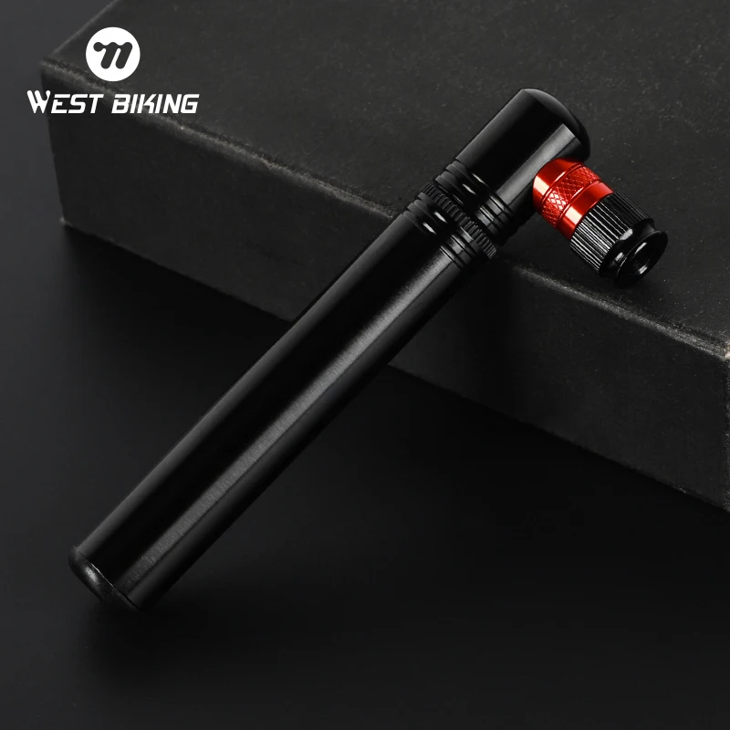 

WEST BIKING Mini Bicycle Pump 130PSI Air Pump Schrader Presta Valve High Pressure Pump For MTB Road Bicycle Cycling Accessories