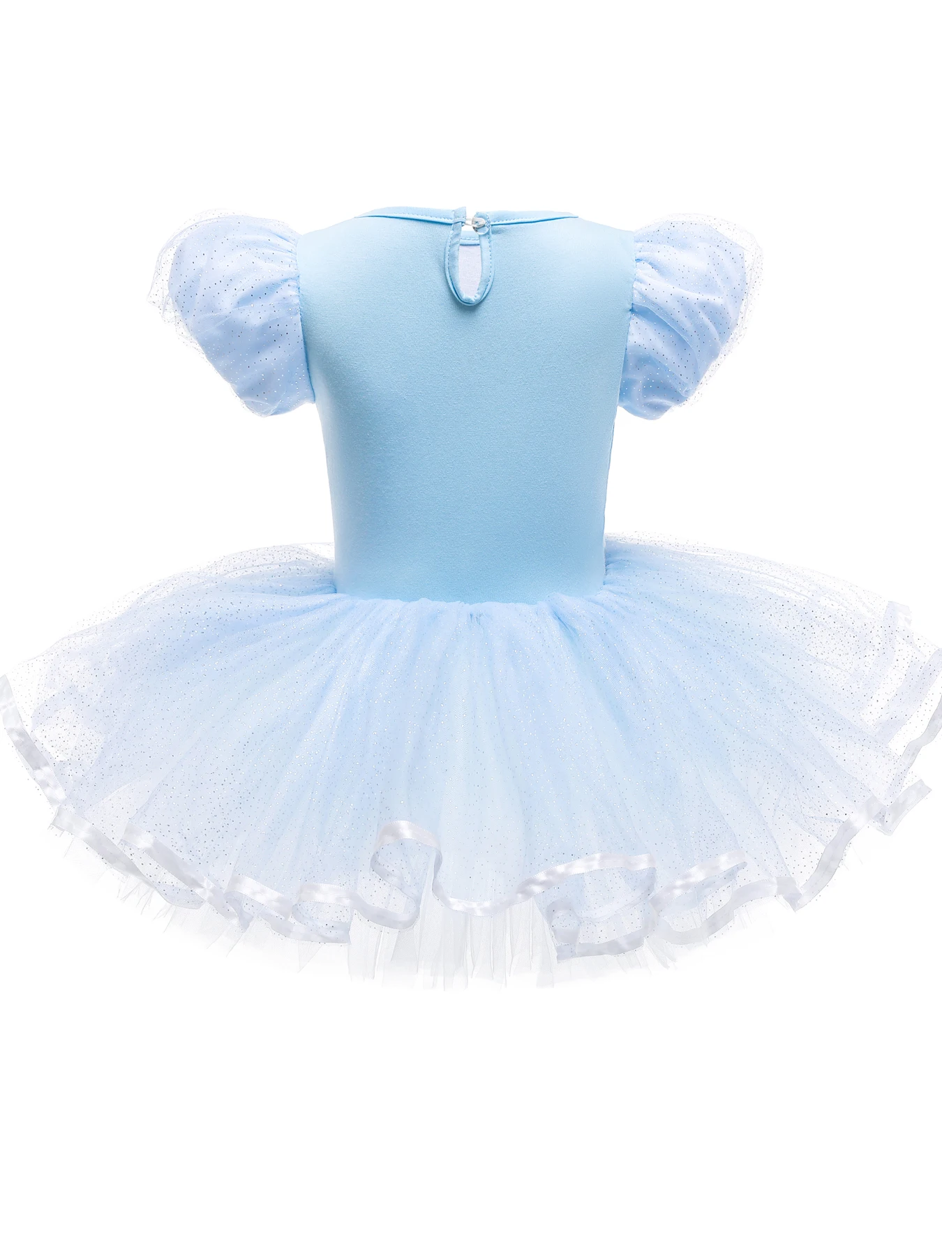 Princess Ballet Tutu Dress for Toddler Little Girls Ballerina Dance Costume Outfit Dancewear with Tulle Skirt, Yellow/Blue/Hot