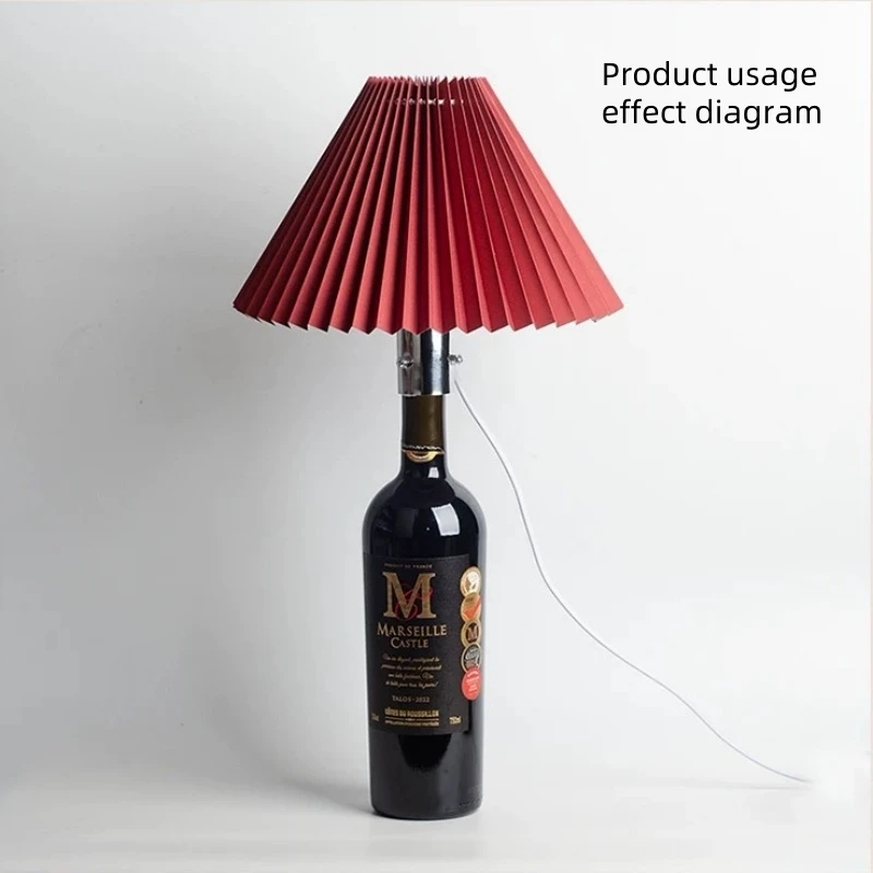 E27 Lamp Base Table Lamp Hotel Light Bottle Lamp Ceramic Lamp Glass Lamp Handmade Modification and Transformation lampshade DIY