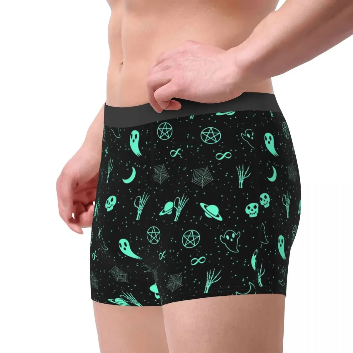 Alien Weird UFO Men Underwear Boxer Shorts Panties Fashion Breathable Underpants for Homme Plus Size