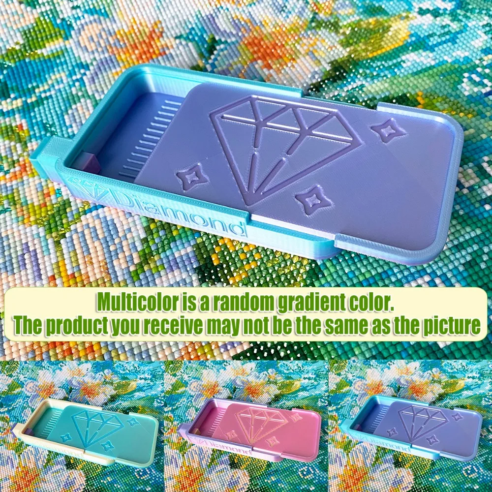 11 Farben Multifunktionale Diamantmalerei-Aufbewahrungsbox, Diamantkunst-Werkzeugzubehör, Geschenk für Diamantmalerei-Liebhaber – Detail 2