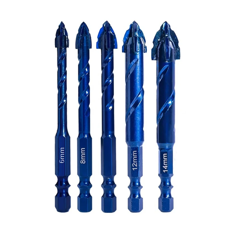 Abky-broca excêntrica de alta dureza, perfuração de precisão 6/8/10/12/14mm, telha de vidro, perfuração cerâmica, laje de rocha, corte de broca