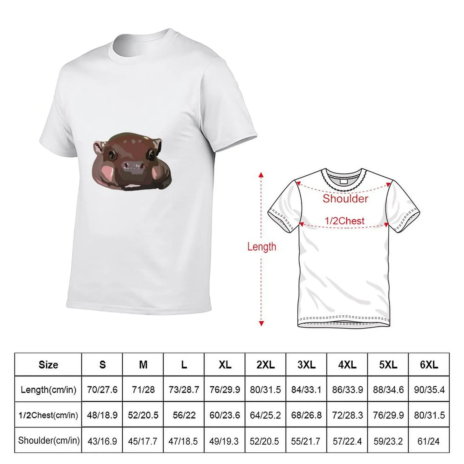P is for Pygmy Hippo T-Shirt Summer Festival T-Shirt