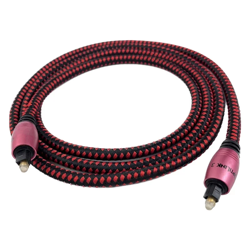 Audiophile Optilink-3 Cable Toslink de Audio óptico Digital Cable de Audio de fibra óptica de alta gama para vídeo HiFi DVD TV DTS