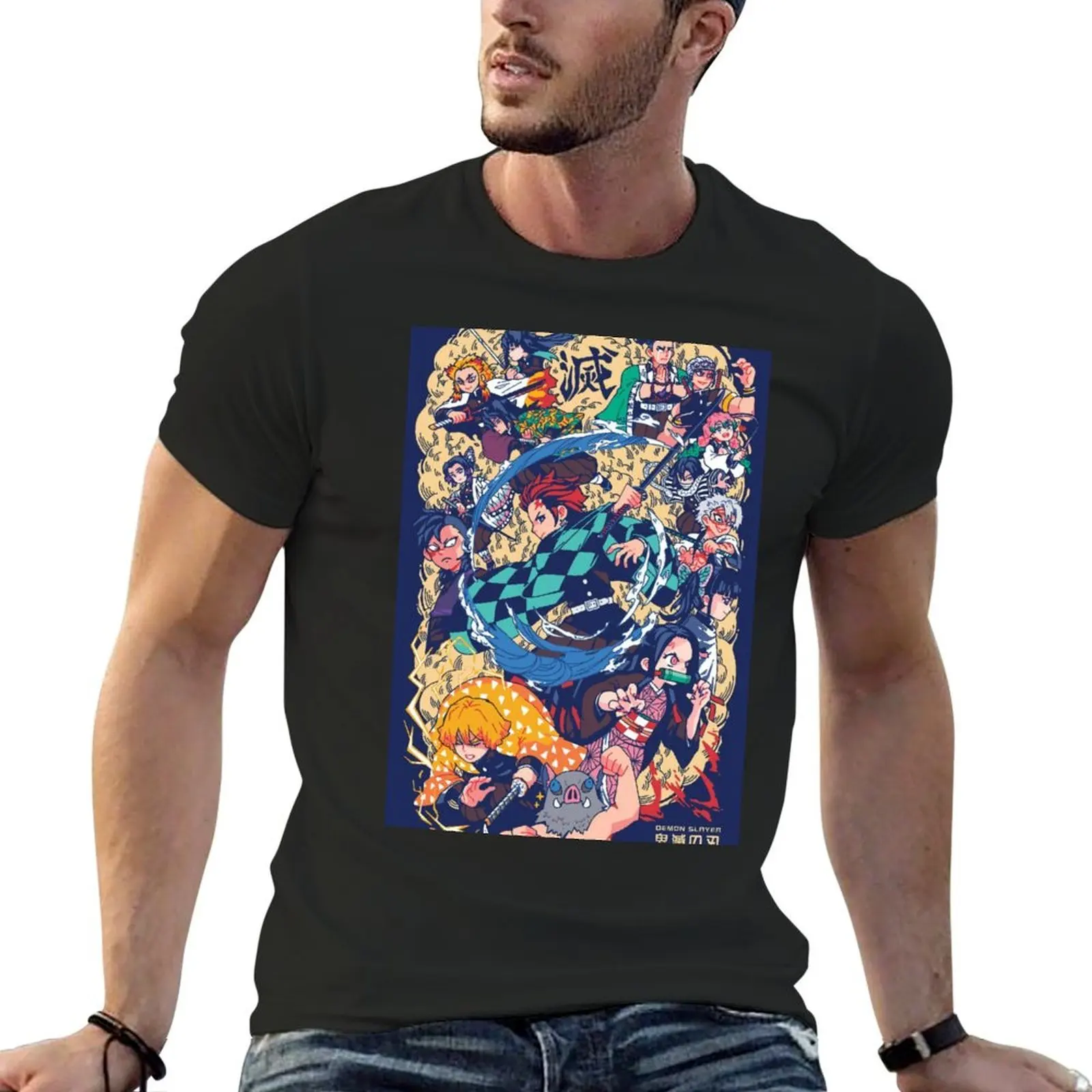 

good art work of slayer yaiba animes film T-Shirt essential t shirt anime t shirts plain t shirts men