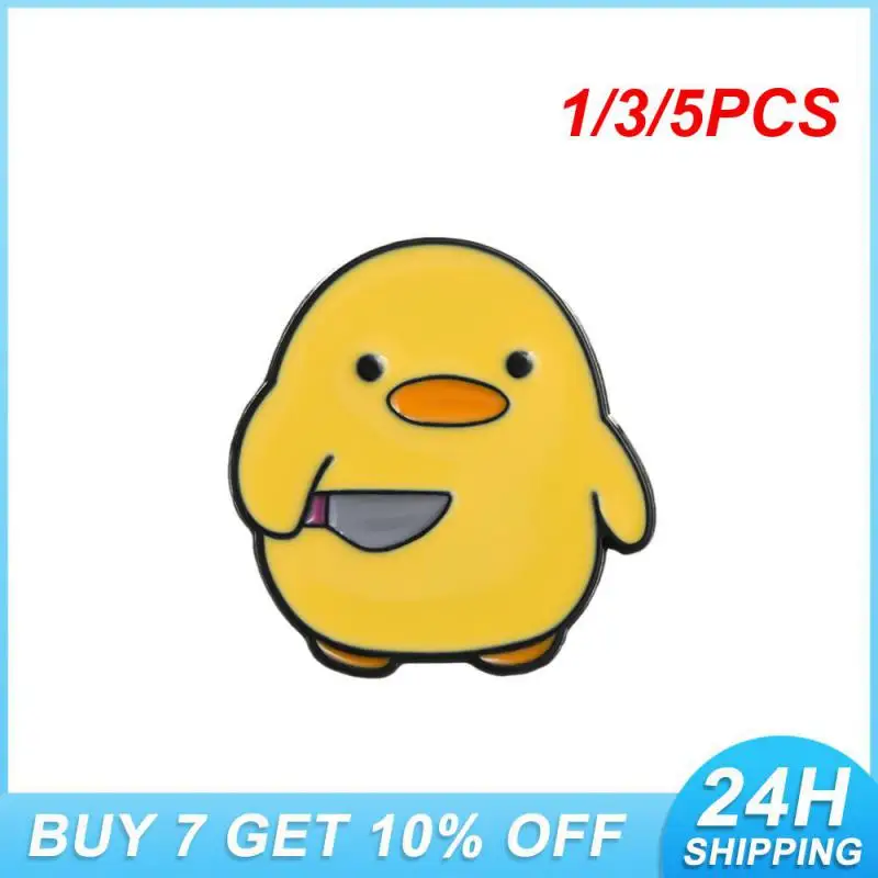 1/3/5PCS Vibrant Enamel Colors Creative Gifts For Your Best Friend Fun And Cute Design Cute Duck Pin Durable And Long-lasting