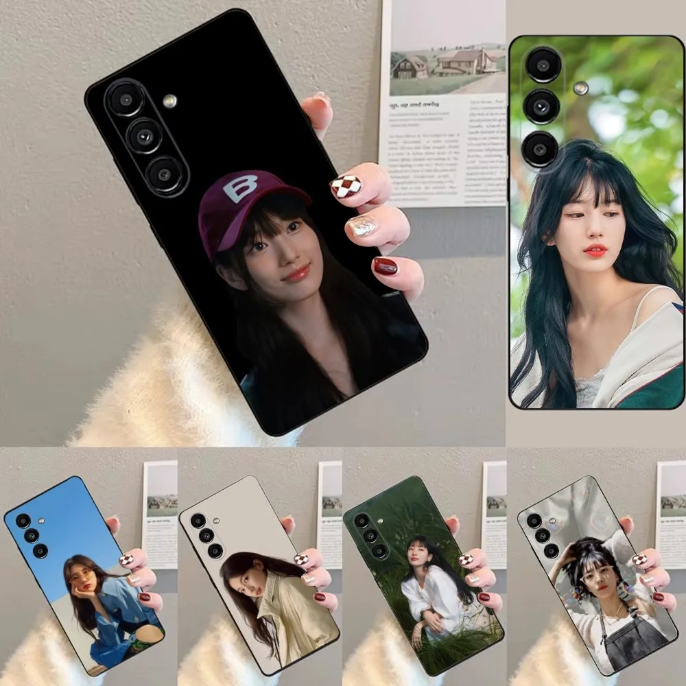 

Bae S-Suzy actor Phone Case For Samsung S24,23,22,30,21,10,9,Ultra,Plus,Lite,FE,Soft Silicone Black Cover