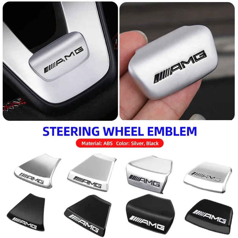 Emblema Adesivo para Volante de Carro, Decoração de Interior para Mercedes Benz W166 W206 W177 W176 W211 W212 W213 GLA GLC