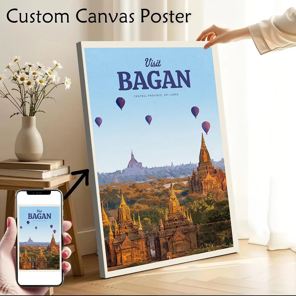 Visit Began Canvas Wall Art Poster Personalized Photo Printing Perfect Gift for Decor Living Room Decorations Painting Wand Deko