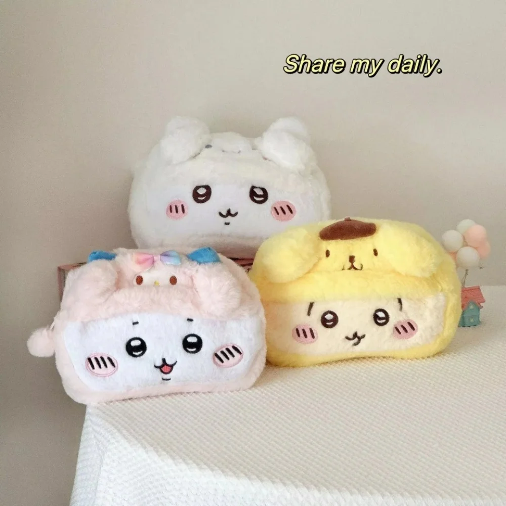 حافظة أقلام قطيفة على شكل ضفدع جيجيكا على الطراز الياباني اللطيف، صندوق قرطاسية للطلاب، مقلمة ذات سعة كبيرة، وتخزين محفظة النقود المعدنية #1