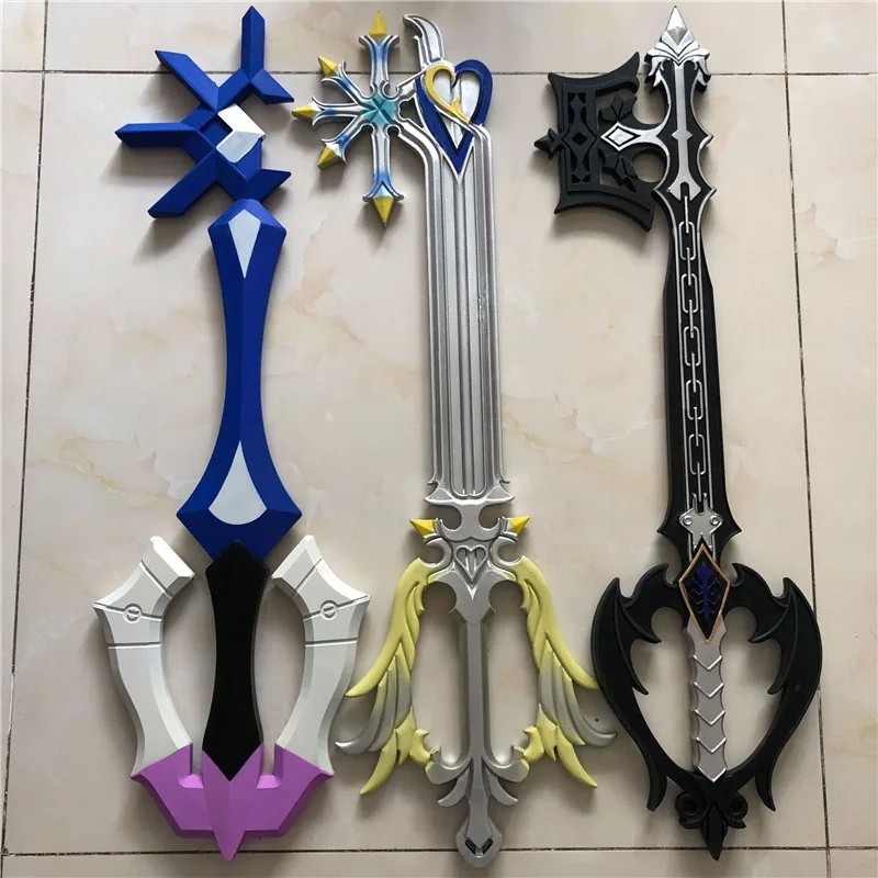 Styles Hot Kingdom Hearts Key Blade Oblivion 4 Color Key PU Style Weapon Accessory Sword Toy