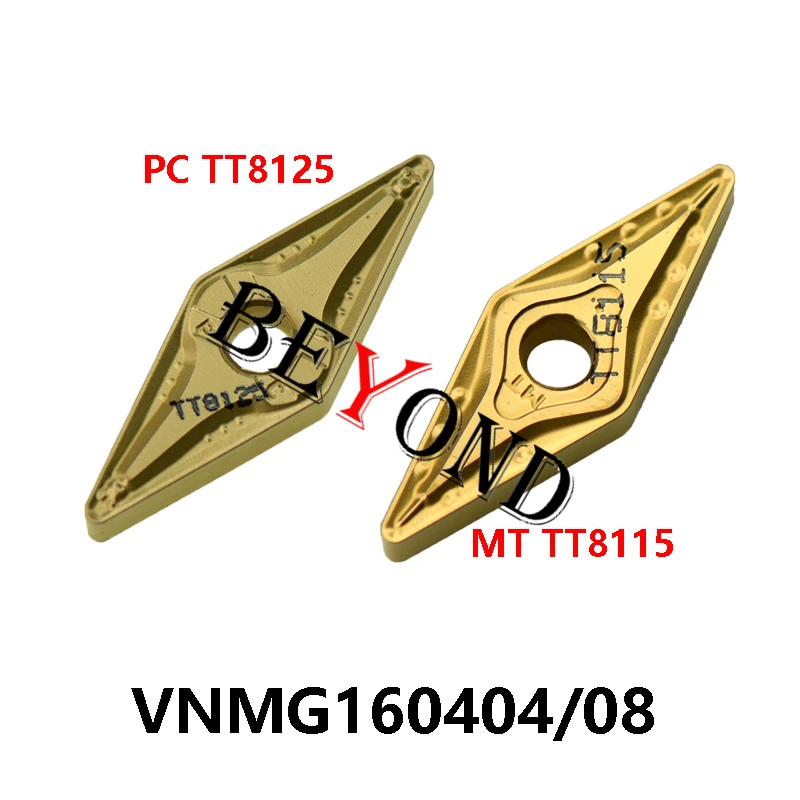 

VNMG160404PC TT8115 VNMG160404MT TT8125 Carbide Inserts For Steel VNMG160404-MT VNMG160408-PC Original Lathe Cutter VNMG CNC