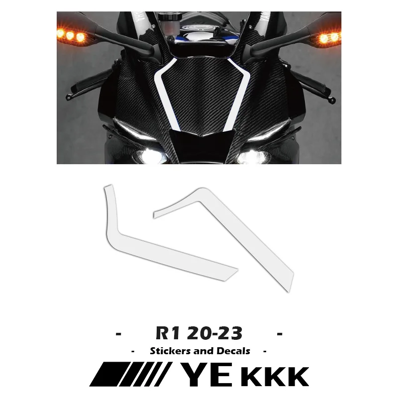 

Front Fairing Shell Sticker Decal 2020-2023 21 22 23 All Logo For YAMAHA YZFR1 YZF-R1 R1M YZF1000