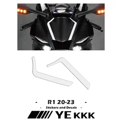 Pegatina de carcasa de carenado frontal para YAMAHA, Todos los logotipos para YAMAHA YZFR1, YZF-R1, R1M, YZF1000, 2020-2023, 21, 22, 23