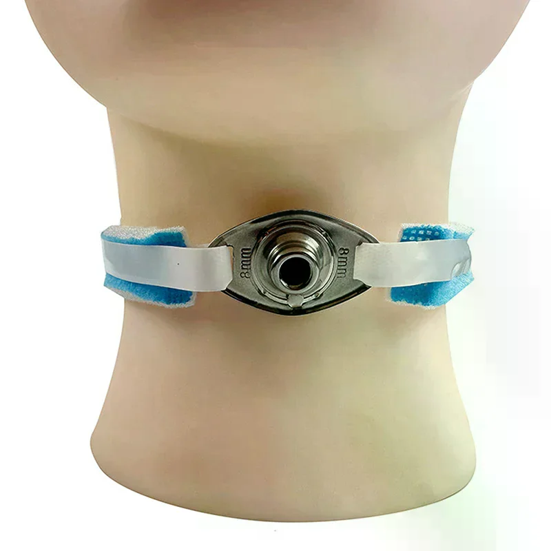

Воротник для трахеостомической трубки, держатель для трахеостомической трубки, застежка на крючок и петлю, многоразовые завязки для трахеостомы для хирургии после шеи