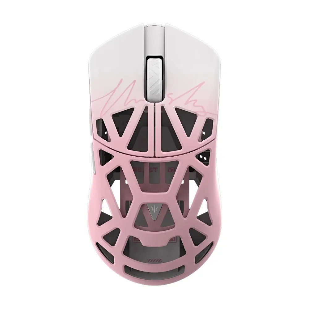 WLMOUSE Beast V2 X TheShy Mouse Magnesium-Lithium Alloy Wireless Gaming Dual 8K Return Rate PAW3955HS 1.9in Screen HUB Receiver