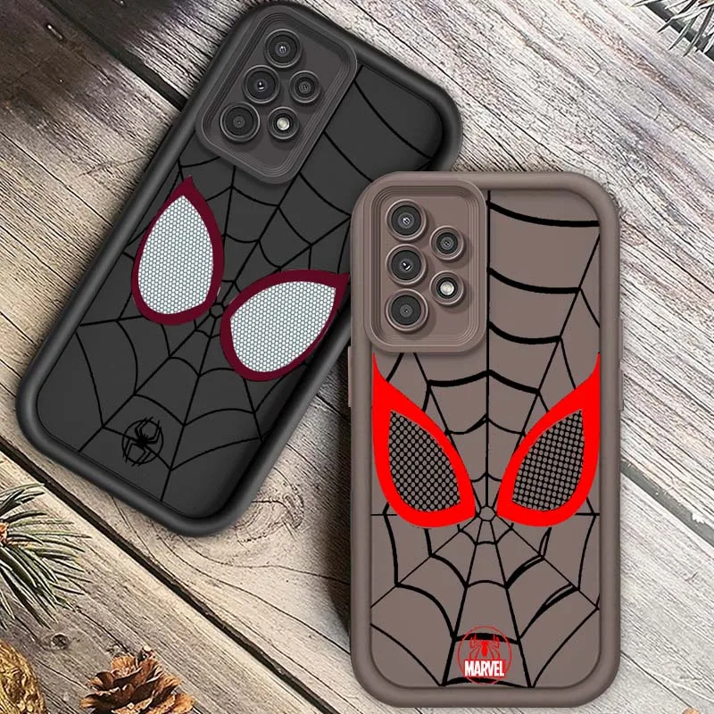 

Spider-Man Marvel Cool Hot Art Phone Case For Samsung A71 A52 A51 A34 A33 A22 A16 A15 A13 A04 A06 Note 20 Ultra 5G Eye Ladder