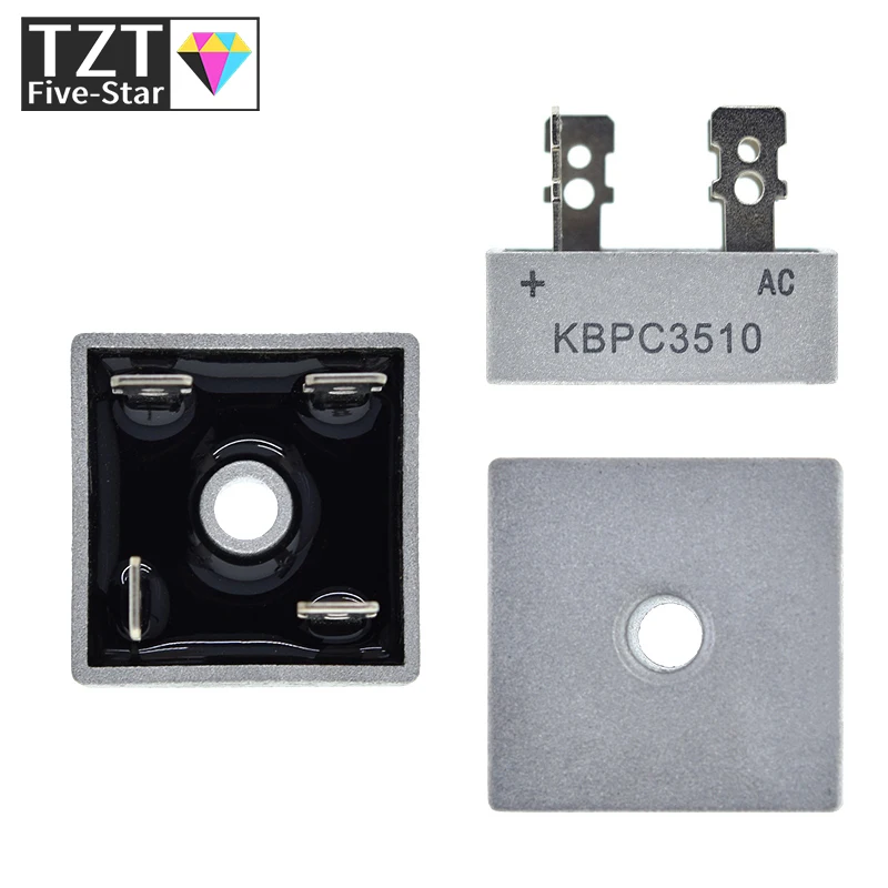 1/2PCS KBPC1510 KBPC2510 KBPC3510 KBPC5010 15A 25A 35A 50A 1000V Diode Bridge Rectifier kbpc5010