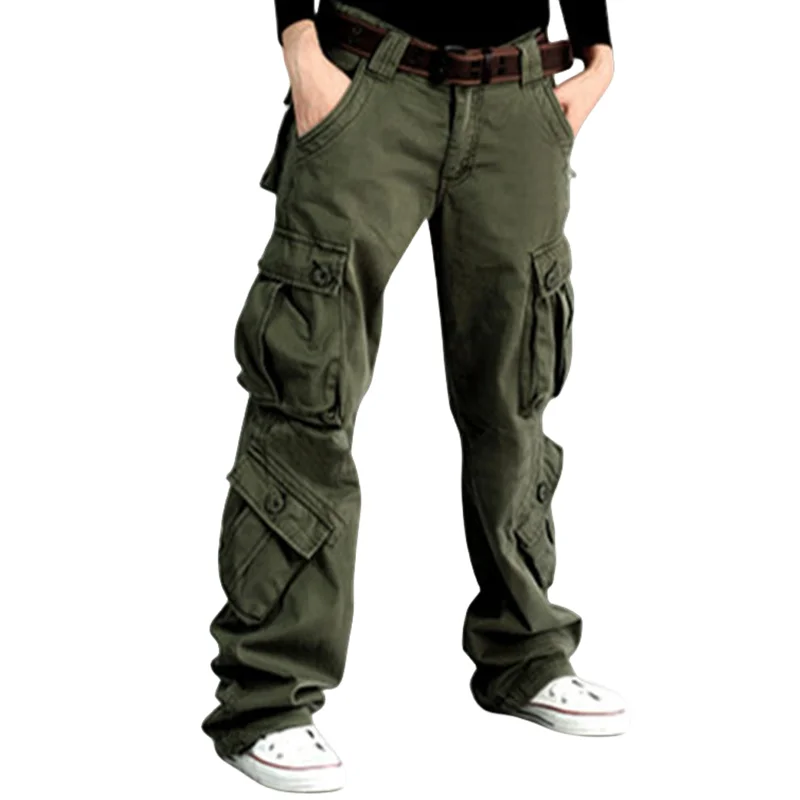 

Army Green Cargo Pants Women Black Big Size Street Dance Cotton Trousers Ladies Hip Hop Loose Casual Baggy Multi-pocket Pants