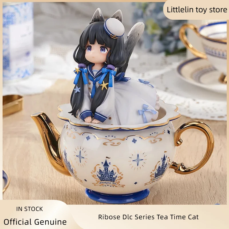 

Genuine Ribose Decorated Life Collection Series Tea Time Cats Dlc Teapot Vol.003 Breakfast Tea Cow Cats Model Ornament Toy Gift