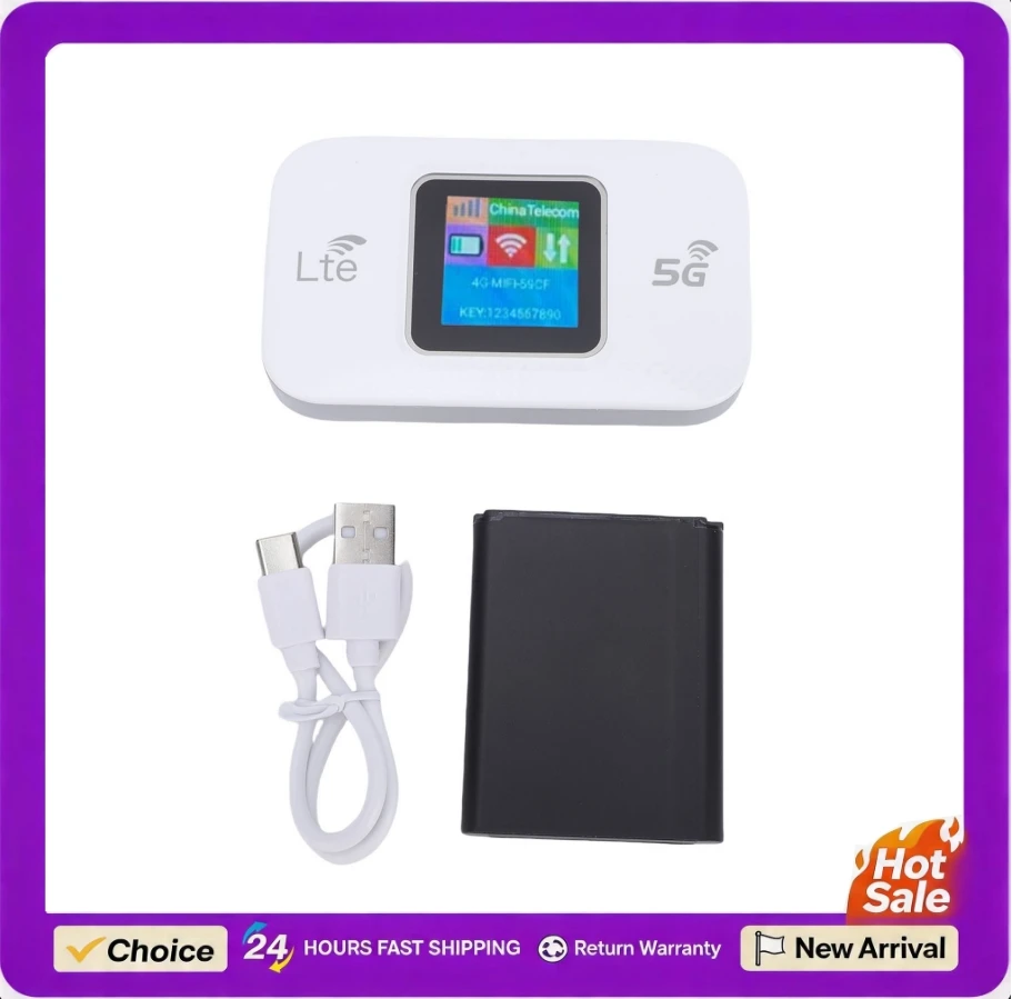 Portable WiFi Hotspot Device Mobile Hotspot for Travel Outdoor 4G 300Mbps High Speed USB Power Supply LTE Portable WiF Router