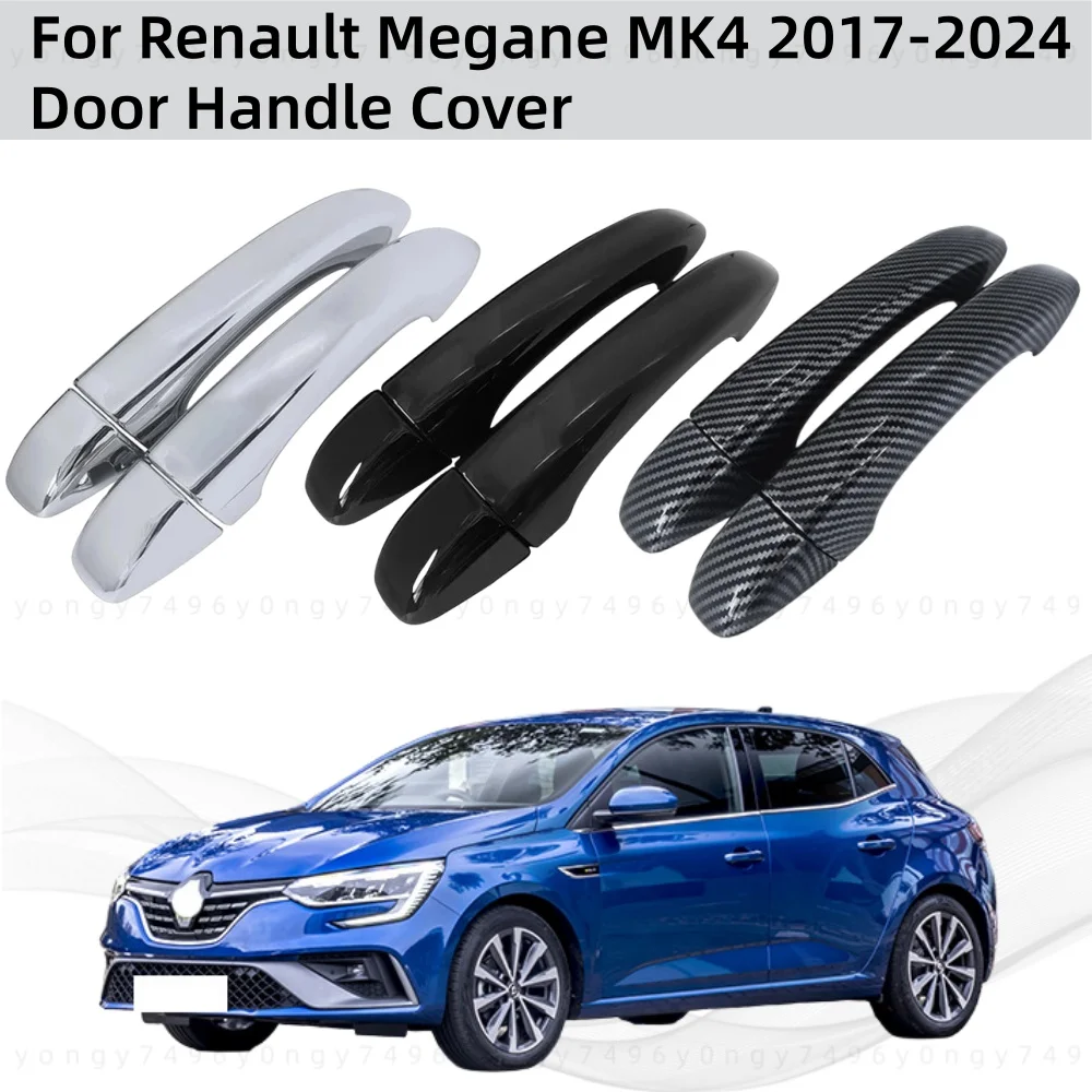 

Обновление автомобиля, аксессуары для модификации, дверная ручка, накладка, стиль, карбон для 2-дверного Renault Megane MK4 2017 2018 2019-2024