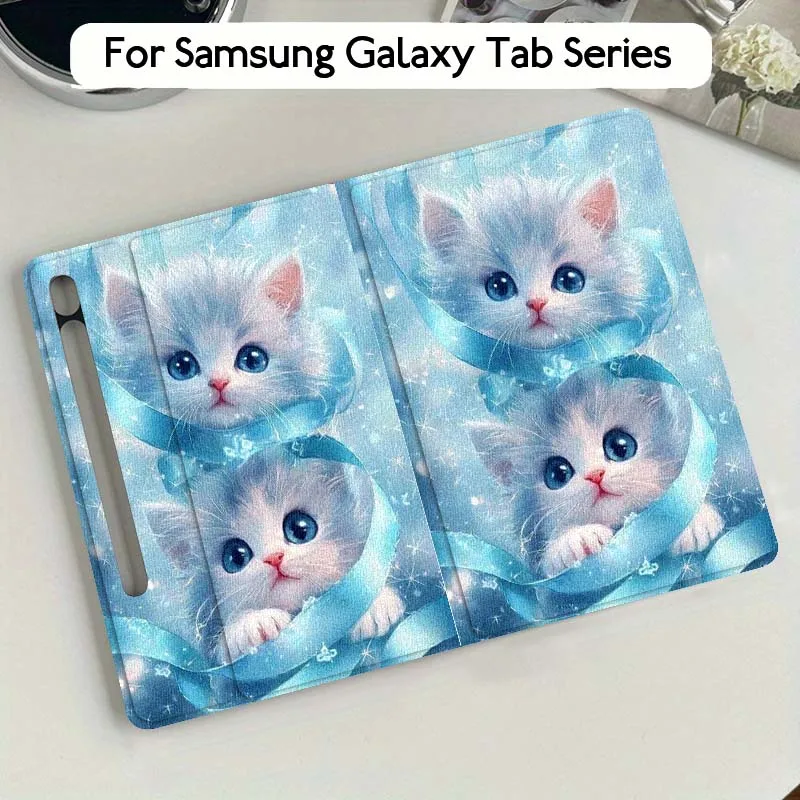 

Чехол для планшета Samsung Galaxy Tab S10 S9 S8 S7 FE Lite с изображением популярного мультяшного кота, мягкий, гибкий, с подставкой, подарок
