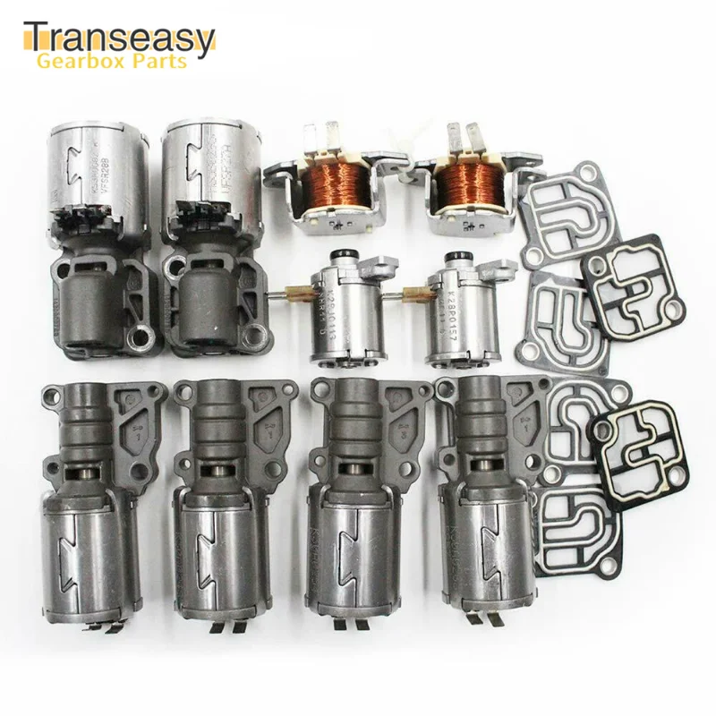 10PCS DQ500 DL501 0B5 Transmission Solenoid Set Fits For Audi A4 A6 A7 Q5 7-Speed 08-11