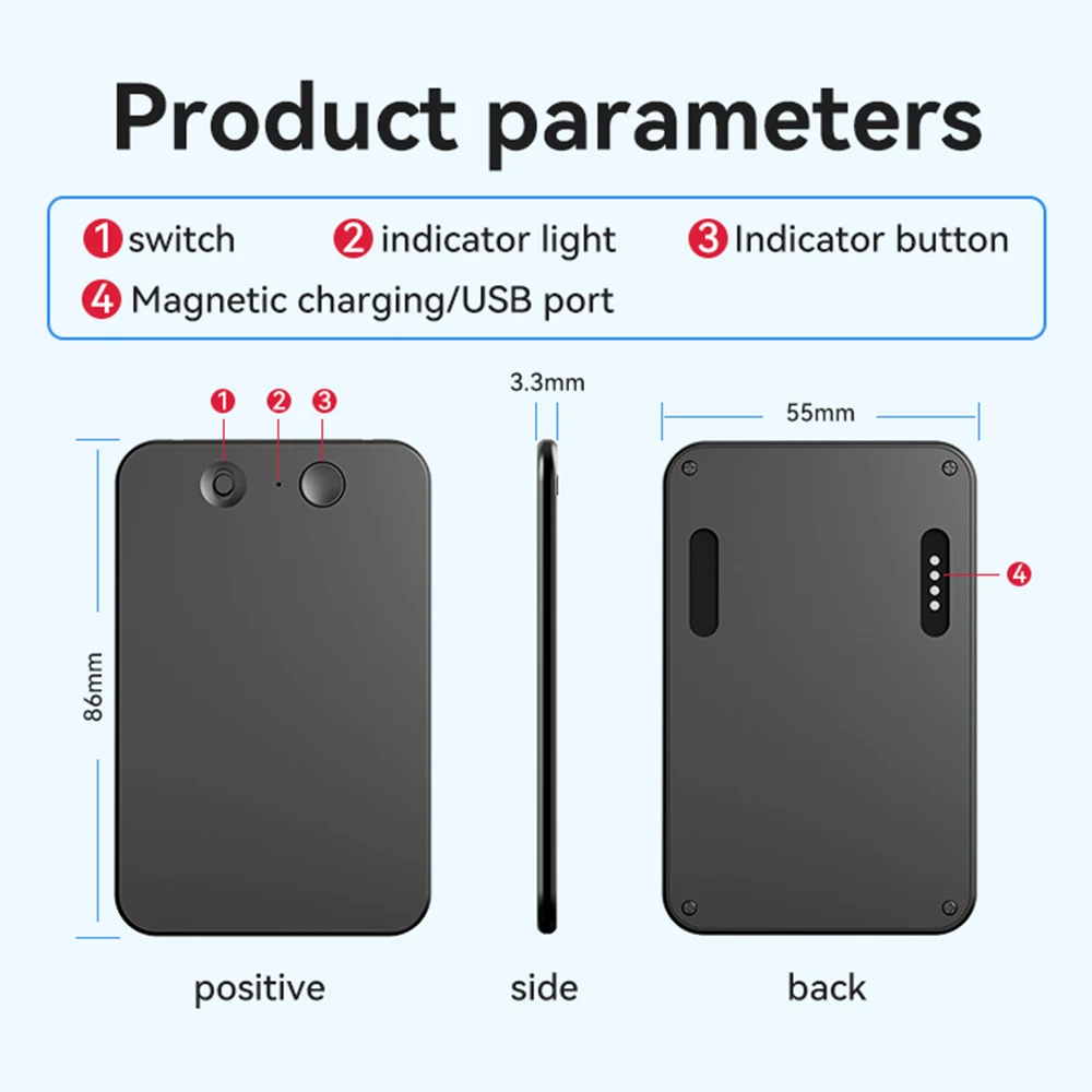 AI ChatGPT-4 Recorder Application control Transcription and summary support Language translation Magnetic attachment