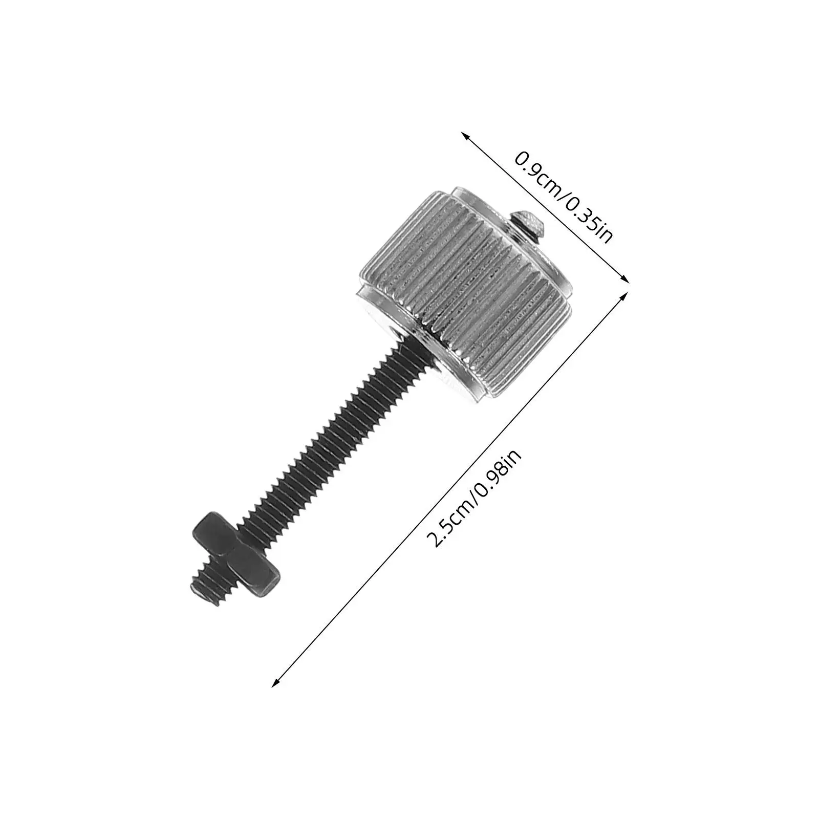 Caliper Binding Screws Knurled Replacement Parts Accessories for Tools Silver Fasteners Measuring