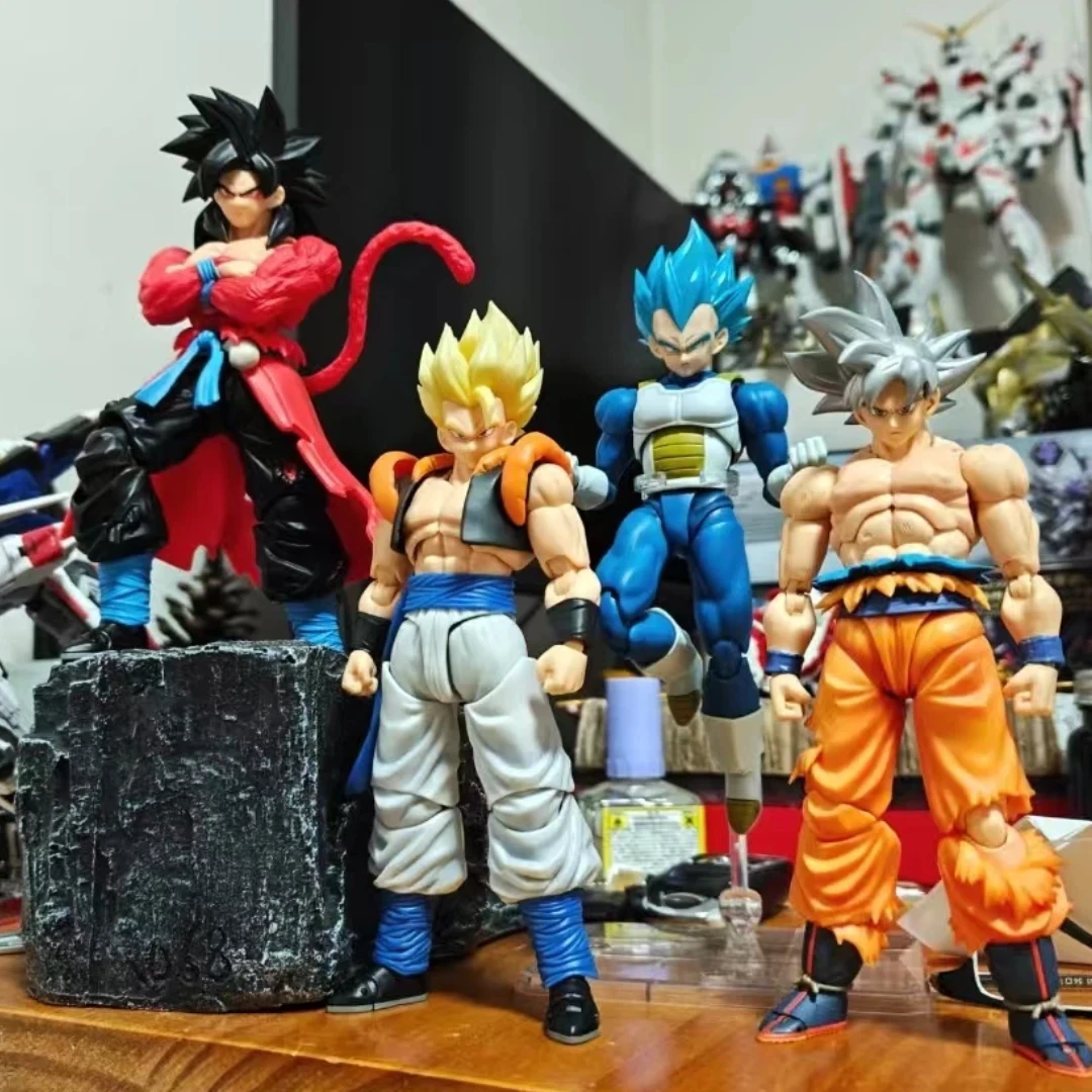 

Magekizou Heroes Dragon Ball Z SHF Super Saiyan Blue SSJ Son Goku Vegeta Gogeta Anime Action Figures Models Kids Toys Gift