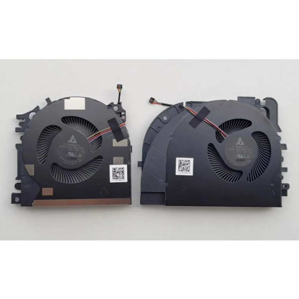 For HP Zbook Fury 17 G7 Laptop CPU GPU Cooling Fan ND75C53 ND75C54