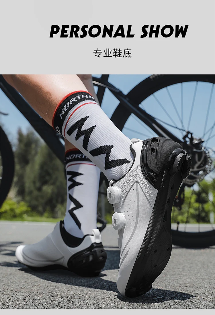 Unisex-Fahrradschuhe, atmungsaktive SPD-Rennradschuhe, professionelle MTB-Mountainbike-Schuhe, locklose Trainings-Fahrradschuhe – Detail 22